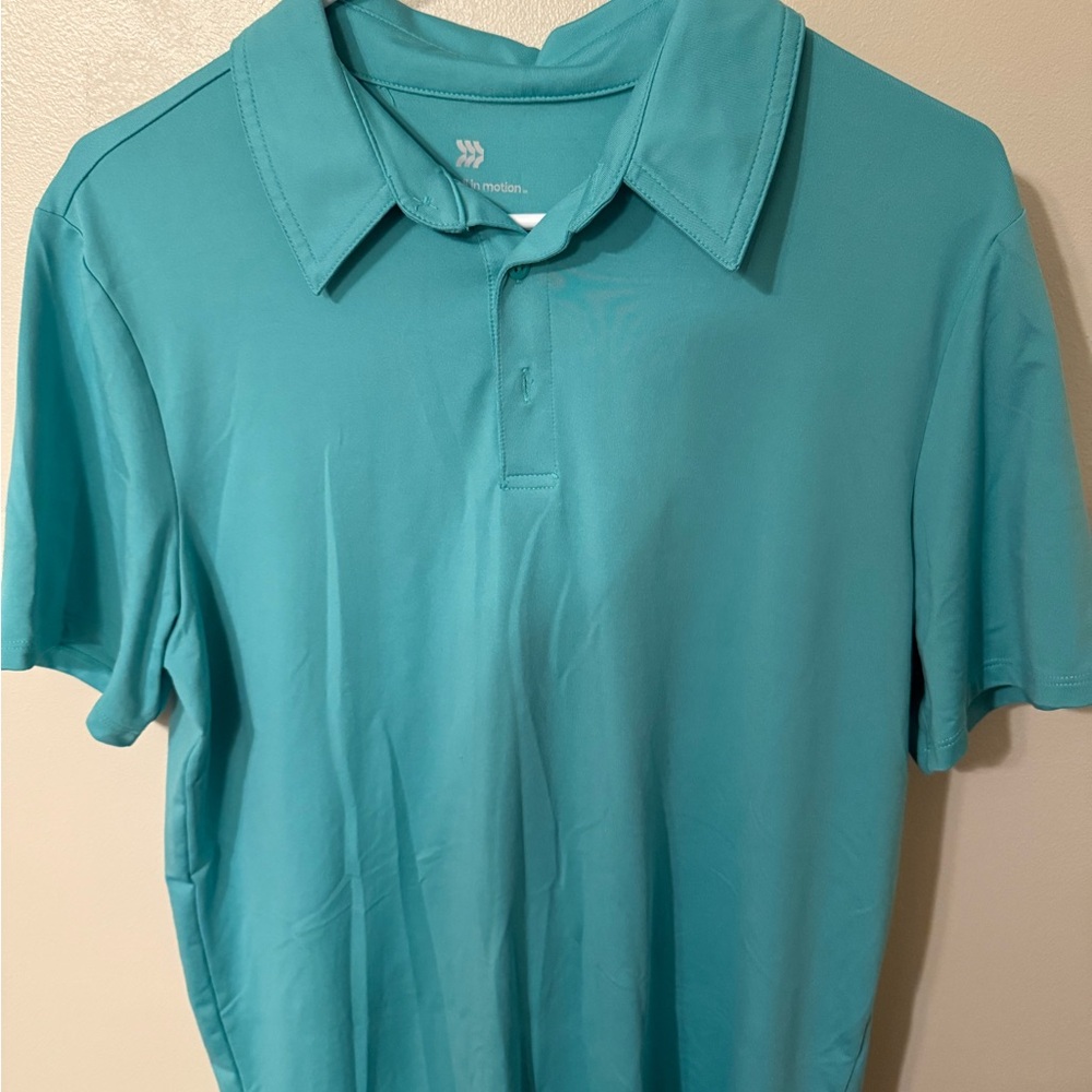 All in Motion Aqua Polo Shirt